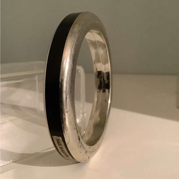 New vintage black lucite bangle Made in Austria - Picture 4 of 7